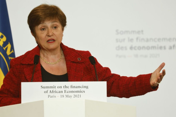 IMF Managing Director Kristalina Georgieva, pictured on May 18, 2021, said the fund supports establishing a global minimum tax