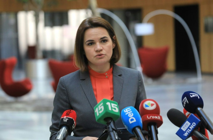Belarusian opposition leader Svetlana Tikhanovskaya urged the US to take action