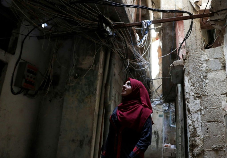 Palestinian student Mira Krayem, in the refugee camp of Shatila in Beirut, where she has been busy protesting and gathering support for the Palestinian cause