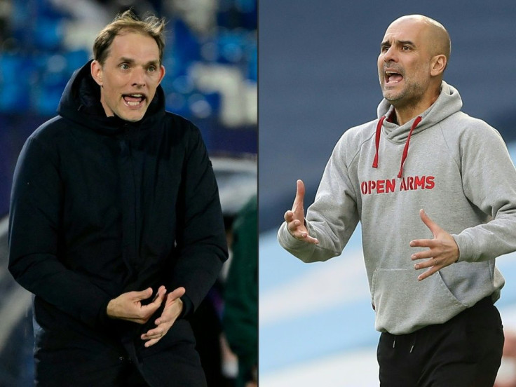 (COMBO) (FILES) Thomas Tuchel and Pep Guardiola: the men in the Champions League final dugouts