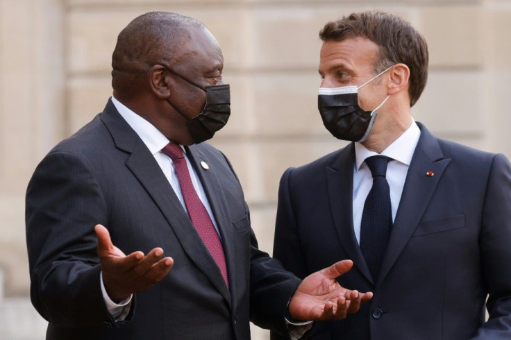 Macron and South Africa's President Cyril Ramaphosa will meet again, soon after their last get-togother in Paris earlier this month