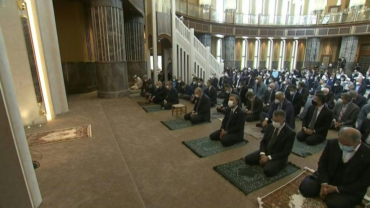 Turkish President Erdogan inaugurates mosque on Istanbul's iconic Taksim Square