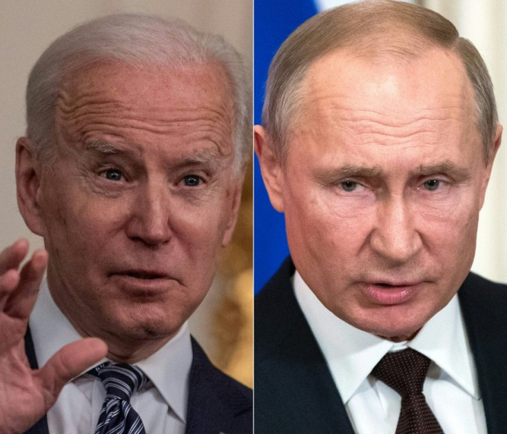 US President Joe Biden (L) is to meet his Russian counterpart Vladimir Putin next month amid increasing tensions between the two countries