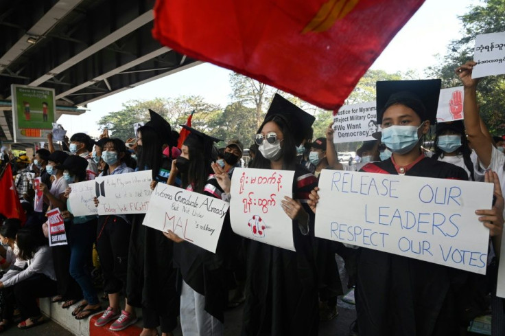 Students and school teachers have been prominent in the anti-junta protests that have shaken Myanmar since the February coup
