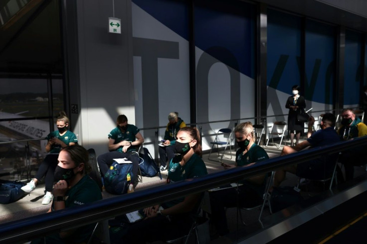 The players went straight from the plane for coronavirus testing