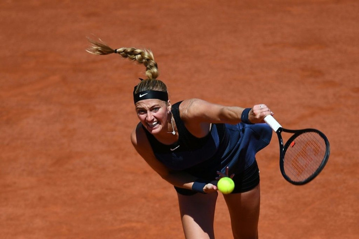 Kvitova saved a match point in her first-round win