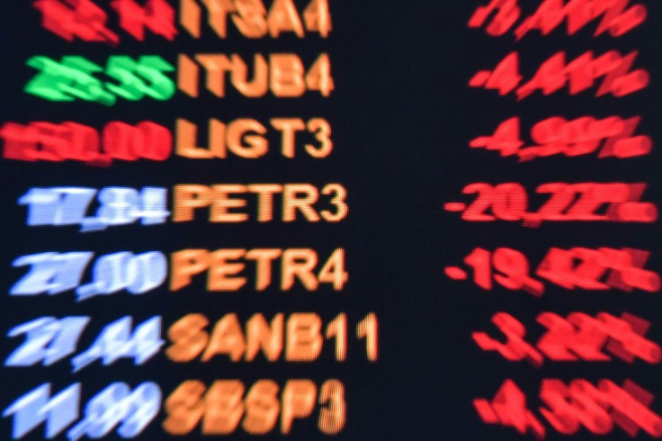 The news of Brazil's stronger than expected economic growth pushed the stock exchange in Sao Paulo to an intraday high