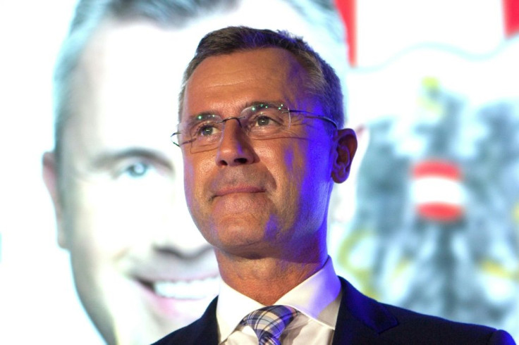 Norbert Hofer (pictured September 2019) has a mild-mannered public image and was seen as representing a more moderate wing within the anti-migration FPOe, which has been known to use Islamophobic rhetoric and imagery