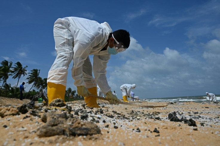 The fire has already caused Sri Lanka's worst marine ecological disaster