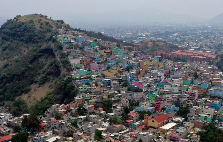 An aerial view of Iztapalapa, one of Mexico City's poorest neighborhoods, where the coronavirus has killed thousands of people