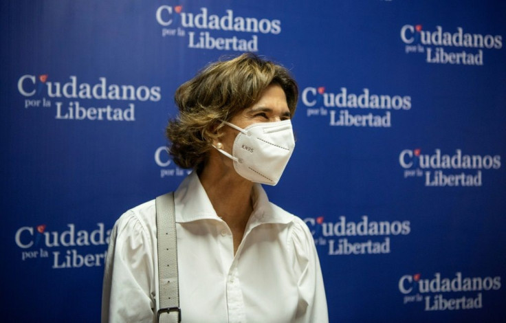 Police in Nicaragua have raided the home of opposition leader Cristiana Chamorro, seen here