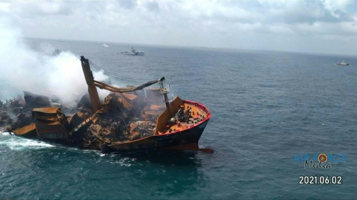 A burnt-out container ship off the Sri Lankan coast is sinking, with several hundred tonnes of oil still in its fuel tanks, according to the navy. The MV X-Press Pearl was carrying hundreds of tonnes of chemicals and plastics.