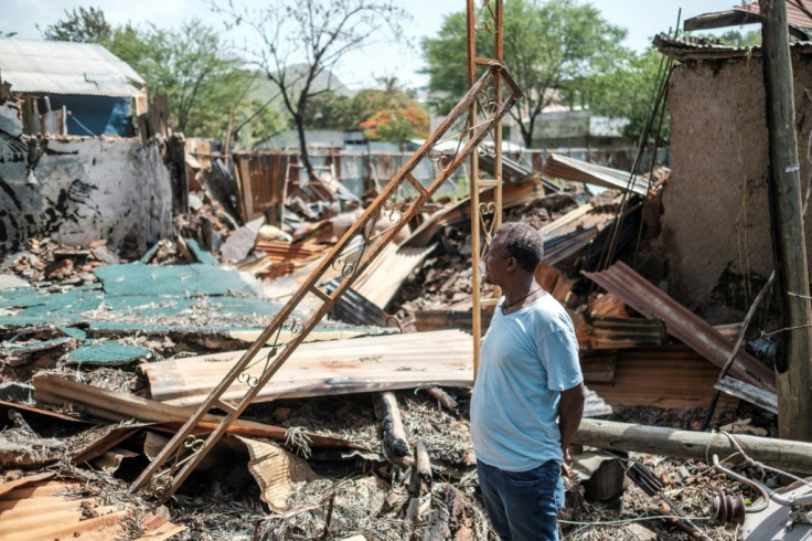 Destroyed properties in Ataye, Ethiopia after the recent flare-up of violence