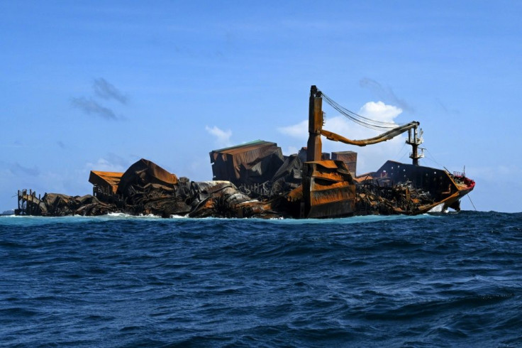 The Singapore-registered MV X-Press Pearl is sinking off Sri Lanka's coast