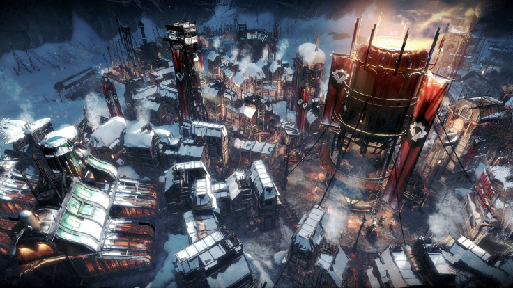 Frostpunk is set in an icy apocalypse where survivors struggle to find resources and keep warm