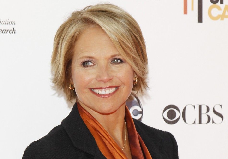 CBS news anchor Katie Couric poses at the quotStand Up To Cancerquot television event in Culver City, California