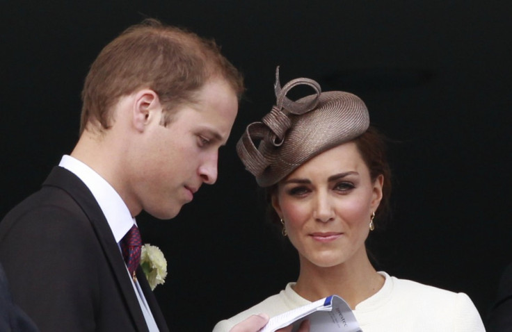 Britain&#039;s Prince William and Catherine, Duchess of Cambridge watch the racecourse after Queen Elizabeth&#039;s horse Carlton House lost the Epsom Derby at Epsom Racecourse in southern England