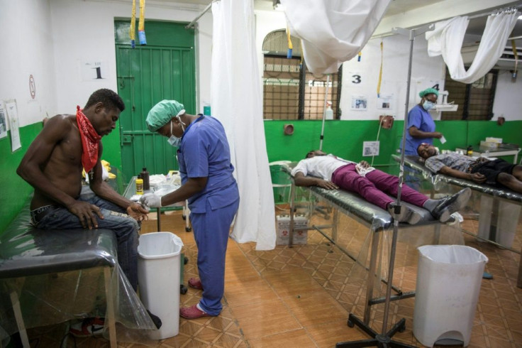 The Doctors Without Borders emergency clinic is located in the rough Martissant neighborhood of the Haitian capital Port-au-Prince