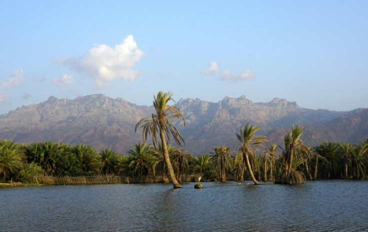 A lagoon outside Hadibo, the main city on the Yemeni island of Socotra
