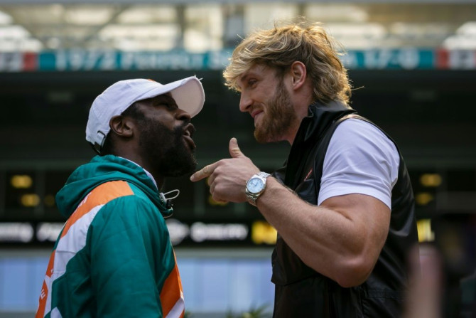 Former boxing champ Floyd Mayweather cruised through eight rounds of exhibition boxing against YouTube celebrity Logan Paul at Hard Rock Stadium, in Miami, Florida