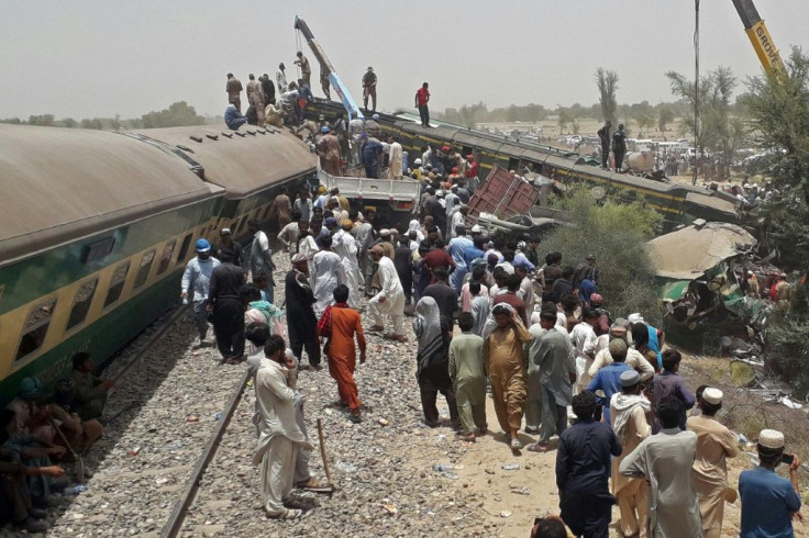 The Millat Express was heading from Karachi when it derailed, and its carriages ended up on the track carrying the Rawalpindi train
