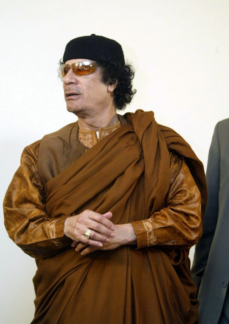 Former Libyan leader Muammar Gaddafi