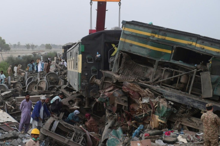 "When the train hit us, everything turned topsy-turvy," said survivor Norman Riaz. "My mother died in front of my eyes, everybody died"