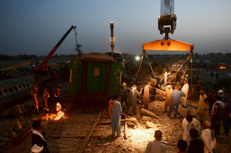 Army and railway engineers were working through the night to try and clear the tracks