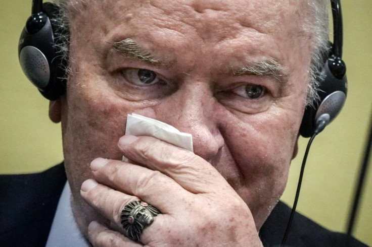 Dubbed the "Butcher of Bosnia", the once burly general sat impassively and listened to the judgement through headphones