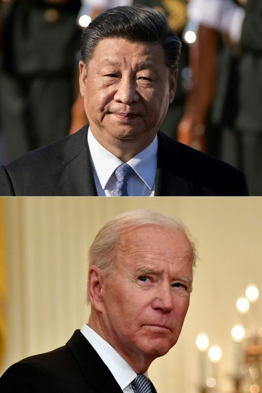 The countries of Chinese President Xi Jinping (top) and his American counterpart Joe Biden are locked in a race for technological and innovation supremacy