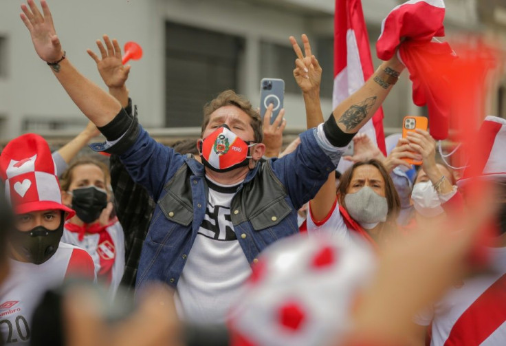 Supporters of right-wing populist candidate Keiko Fujimori took to the streets after she claimed 'signs of fraud' in the vote count