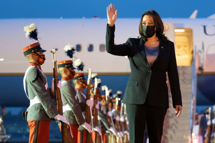 US Vice President Kamala Harris flew to Guatemala City -- her first stop on her debut international mission as second in command to US President Joe Biden -- to discuss the root causes of illegal migration