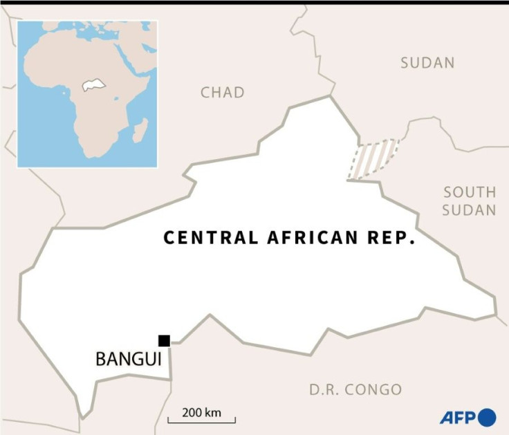 Map of Central African Republic