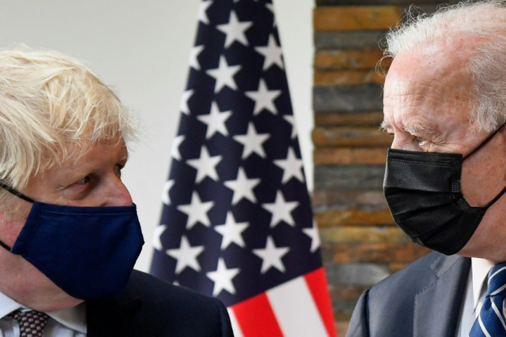 Boris Johnson (L) has welcomed Joe Biden to England for the G7 summit in Cornwall, where leaders will discuss a range of issues including China. They have already pledged a billion doses of vaccine to the world's poorest countries