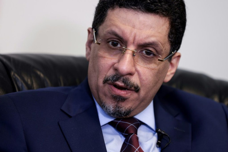 Yemeni Foreign Minister Ahmad Awad Bin Mubarak is urging European officials to hold Huthi rebels to account