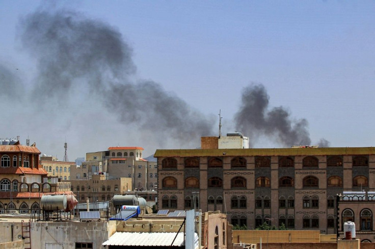 Meanwhile, a Saudi-led coalition has been striking Yemen's Huthi rebel-held capital Sanaa
