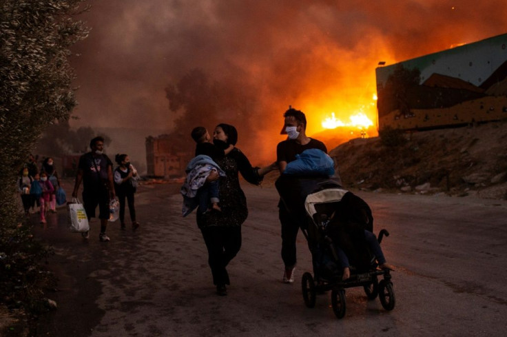 The Moria camp was home to more than 10,000 people before it was destroyed by two fires in September 2020.Â