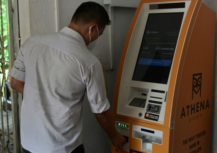 El Zonte boasts a bitcoin teller machine, the country's only one, where people deposit cash US dollars -- El Salvador's official currency -- into a personal bitcoin 'wallet'