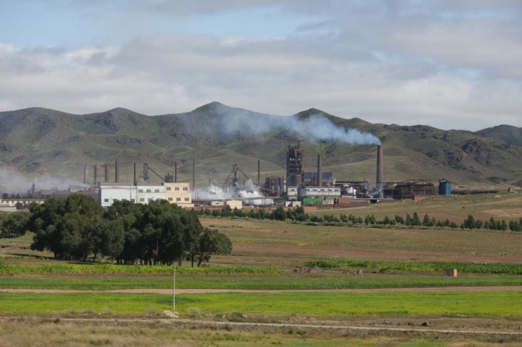 A photo taken in 2012 shows a rare earth refinery near Baotou, China, the country dominating the global mining and refining of the minerals