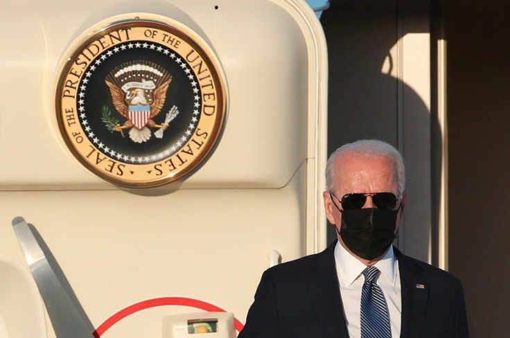 US President Joe Biden arrived in Brussels from London aboard Air Force One