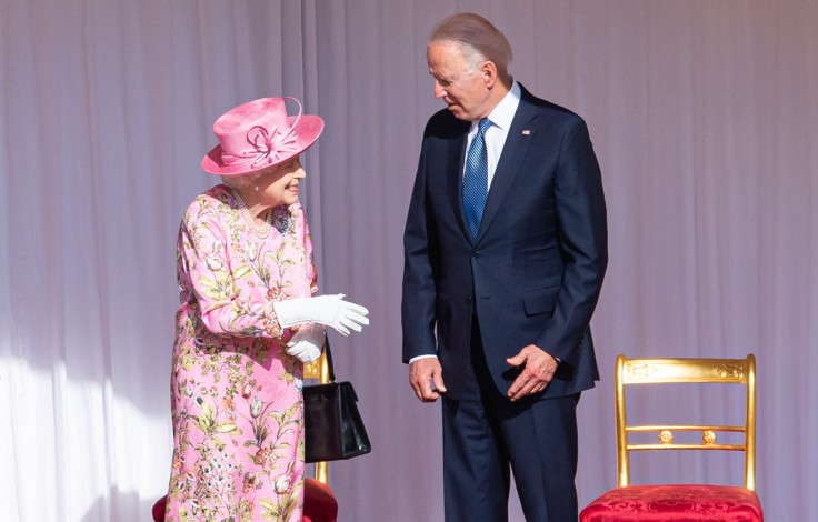 Queen Elizabeth II and Joe Biden