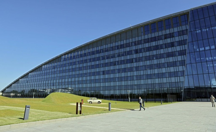 NATO headquarters on the eve of the NATO summit, in Brussels