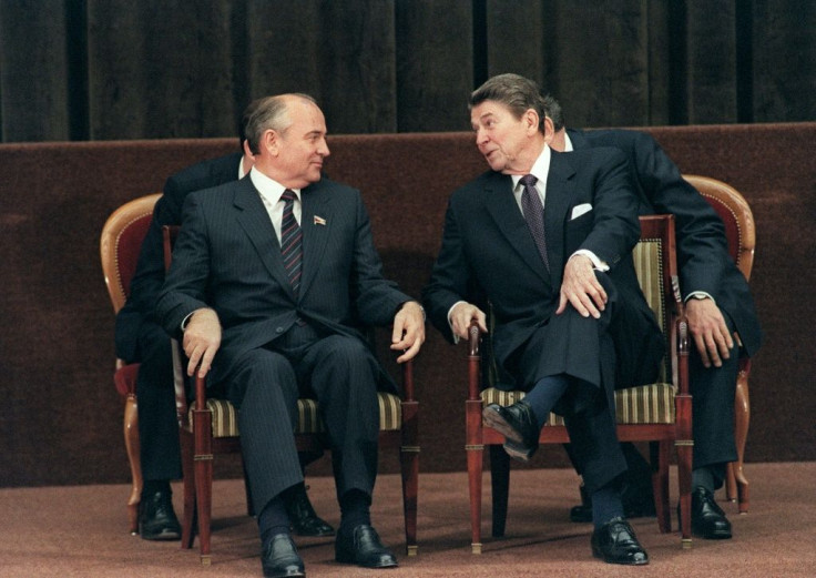 The meeting between US President Ronald Reagan and Soviet leader Mikhail Gorbachev in November 1985 led to a thawing of relations between the two superpowers
