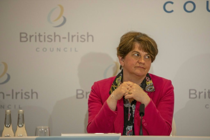 First Minister Arlene Foster formally stepped down with a warning the "Northern Ireland protocol" has seeded dangerous discontent