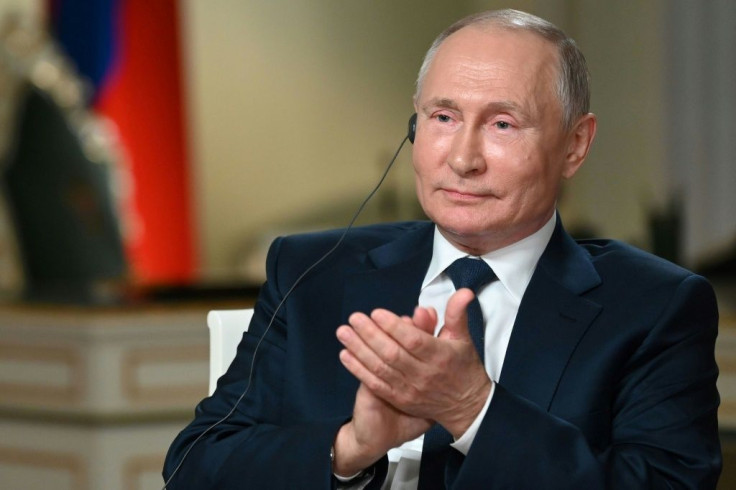 Russian President Vladimir Putin speaks with journalist of NBC News Keir Simmons in Moscow on June 11, 2021