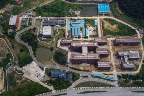 Aerial view of the P4 laboratory (centre L) on the campus of the Wuhan Institute of Virology in Wuhan in China's central Hubei province in May 2020. Opened in 2018, the P4 lab conducts research on the world's most dangerous diseases and has been accused b