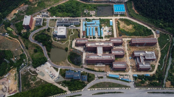 Aerial view of the P4 laboratory (centre L) on the campus of the Wuhan Institute of Virology in Wuhan in China's central Hubei province in May 2020. Opened in 2018, the P4 lab conducts research on the world's most dangerous diseases and has been accused b