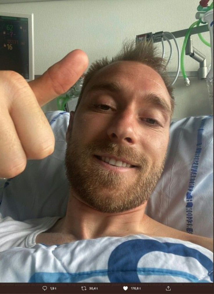 I'm fine - Christian Eriksen from his hospital bed
