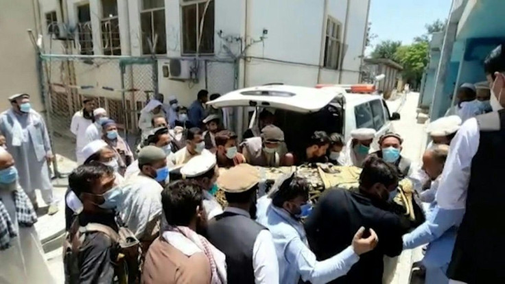 Bodies arrive at morgue after Afghan polio vaccinators shot dead