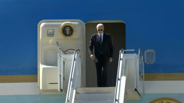 Joe Biden greeted by Swiss president upon arrival in Geneva